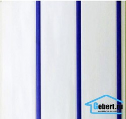 Панели ПВХ 300 мм трех секционные синие полосы